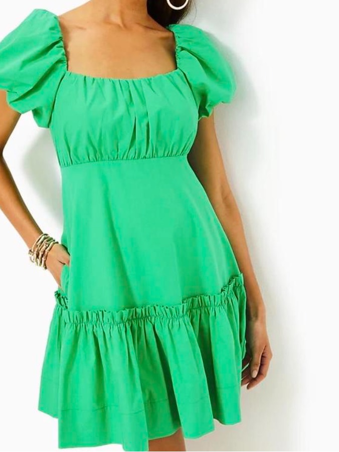 Nwt Lilly Pulitzer Nastia Short Sleeve Cotton Dress Size...10